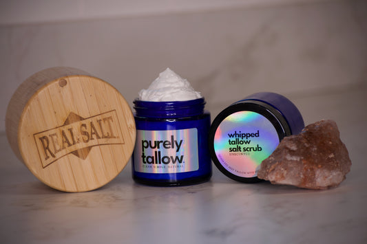 Whipped Tallow Salt Scrub