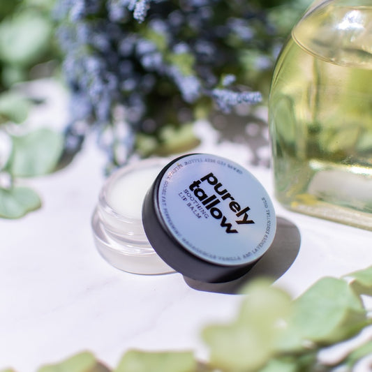 Tallow Lip Balm Open