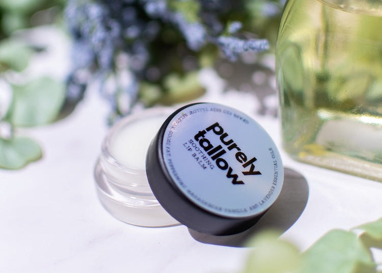 Tallow Lip Balm Open